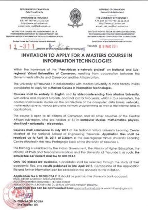 Buy Degree from Université de Yaoundé I