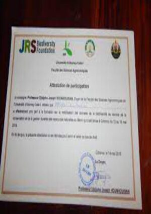 buy degree from the Université d'Abomey-Calavi