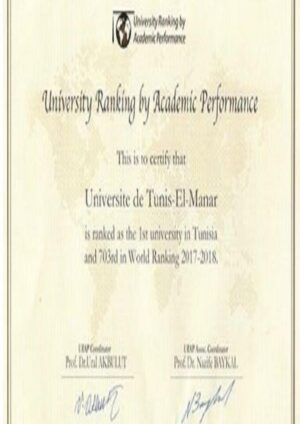Buy Degree from the Université de Tunis El Manar