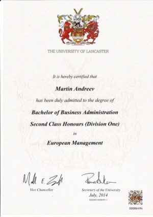 Buy college degree from the Lancaster University
