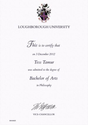 Buy college degree from the Loughborough University