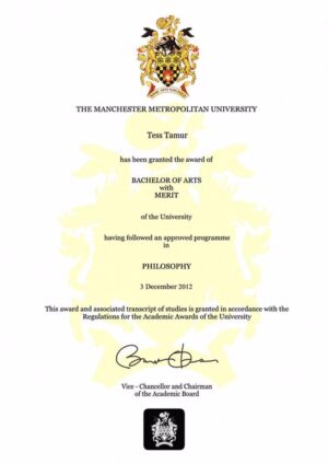 Buy college degree from the Manchester Metropolitan University
