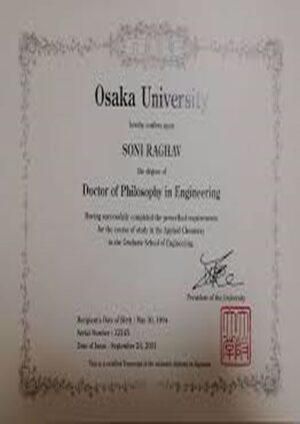 Buy college degree from the Osaka University