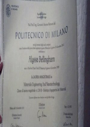 Buy college degree from the Politecnico di Milano