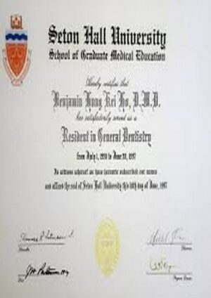 Buy college degree from The Seton Hall University