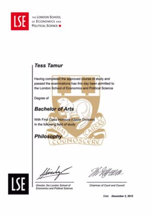 Buy college degree from the The London School of Economics and Political Science