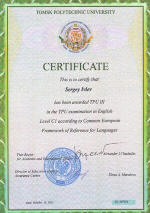 Buy college degree from the Tomsk Polytechnic University