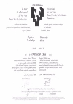 Buy college degree from the Universidad del País Vasco