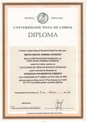 Buy college degree from the Universidade de Lisboa