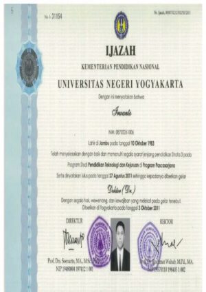 Buy college degree from the Universitas Negeri Yogyakarta