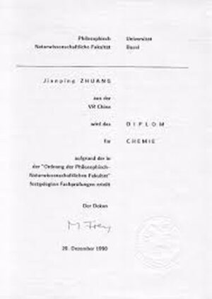 Buy college degree from the Universität Basel