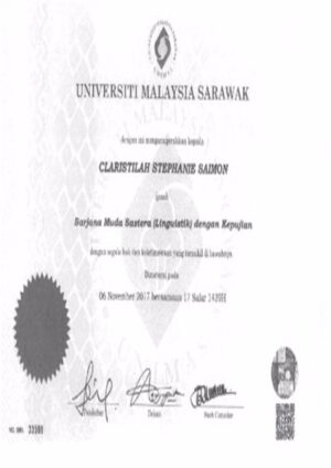 Buy college degree from The Universiti Malaysia Sarawak
