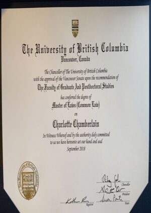 Buy college degree from The University of British Columbia