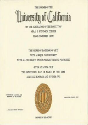 Buy college degree from The University of California, Santa Cruz