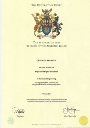 Buy college degree from The University of Derby
