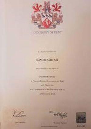 Buy college degree from The University of Kent
