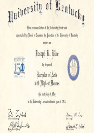 Buy college degree from The University of Kentucky