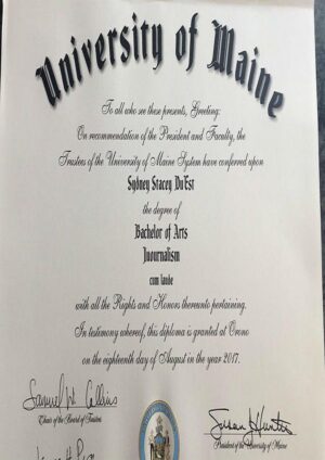 Buy college degree from The University of Maine