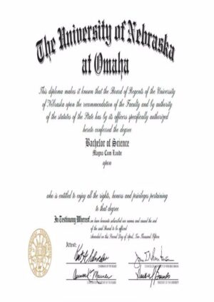 Buy college degree from The University of Nebraska at Omaha