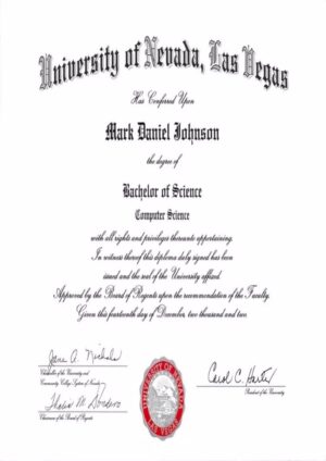Buy college degree from The University of Nevada, Las Vegas