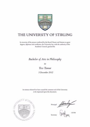 Buy college degree from The University of Stirling