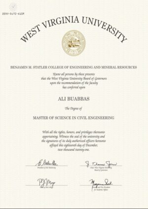 Buy college degree from The West Virginia University