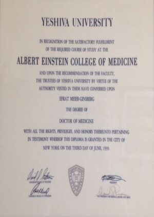 Buy college degree from The Yeshiva University