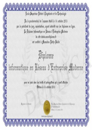 Buy Degree from the École Supérieure Privée d'Ingénierie et de Technologie